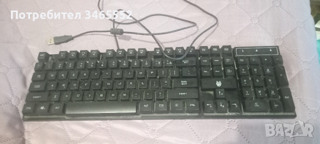 лед клавиатура , снимка 1 - Клавиатури и мишки - 44853619
