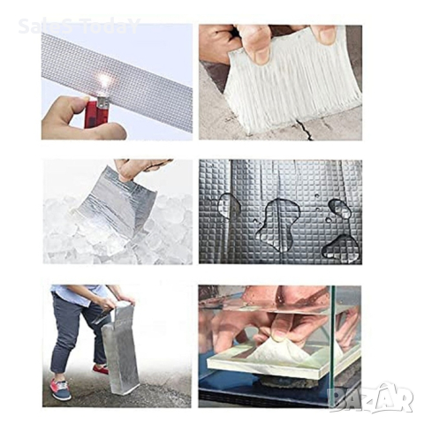 Тиксо за изолация, водоустойчиво, Бутилова самозалепваща лента, 5см х 5м, снимка 6 - Аксесоари и консумативи - 44906325