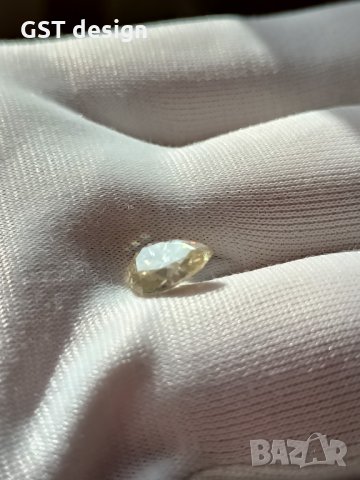 Истински Диамант Мойсанит Шампанско Перла Фенси бял J Diamond Moissanite, снимка 6 - Други - 35321192