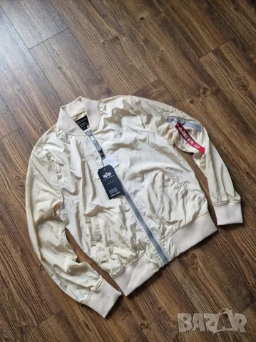 Страхотно мъжко тънко пролетно яке ALPHA INDUSTRIES, размер М, ново , снимка 2 - Якета - 47587613
