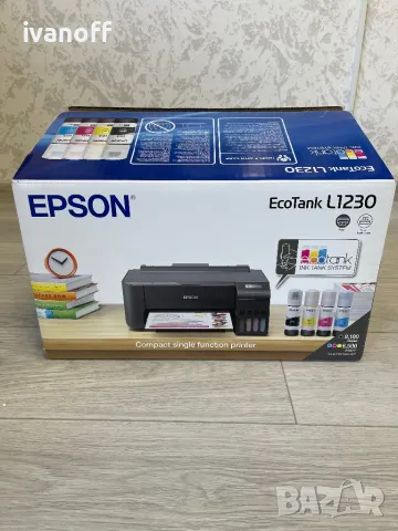 Сублимационен принтер Epson Ecotank L1230, снимка 3 - Принтери, копири, скенери - 47813130