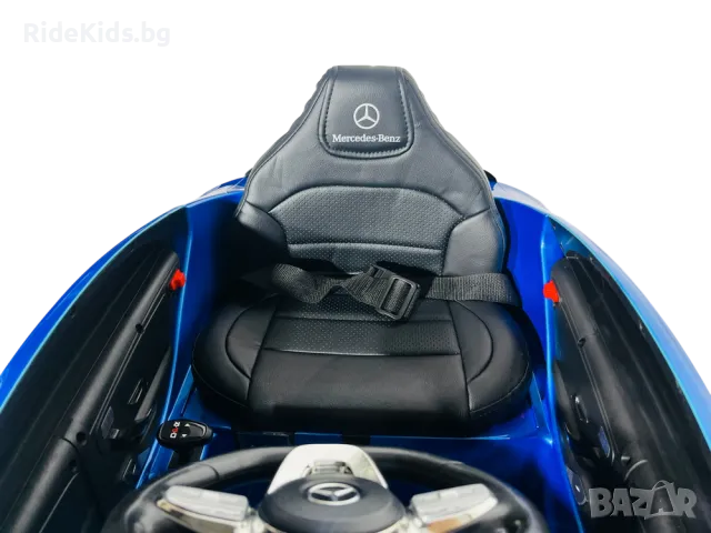 Mercedes CLA 45 S AMG 12V – Детска акумулаторна кола, Синя, EVA гуми, 4x4, снимка 8 - Детски велосипеди, триколки и коли - 49731301