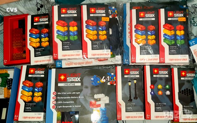 Светещ конструктор Light Stax Creative, 50 части, 4in1 S-12002 + ПОДАРЪК S-11001 и S-11005, снимка 3 - Конструктори - 27713404