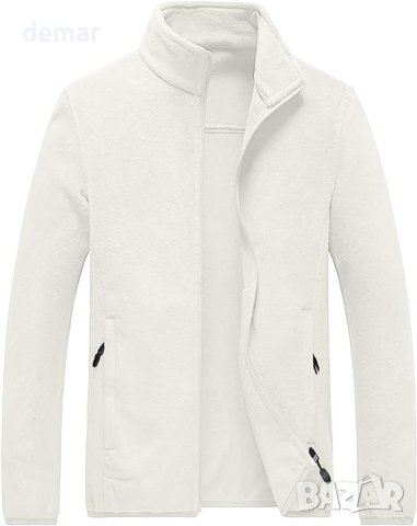 AUMELR Мъжко поларено яке цвят каки XXL