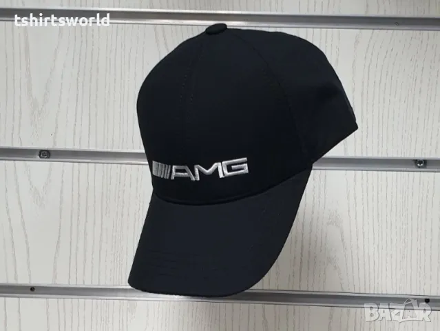 Нова шапка с козирка на автомобилната марка Mercedes AMG (Мерцедес) с бяло лого, снимка 4 - Шапки - 48249846