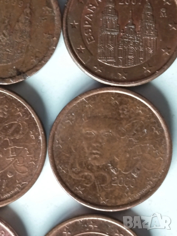 1 евро цент от различни държави и години 11бр., снимка 10 - Нумизматика и бонистика - 53211426