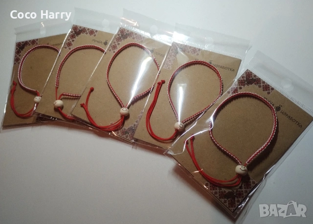 Комплект 5мартеници,ръчно изработени, снимка 3 - Ръчно изработени сувенири - 53183387