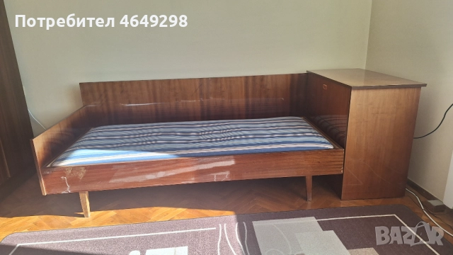 Единично легло с ракла и матрак, снимка 2 - Спални и легла - 52391353
