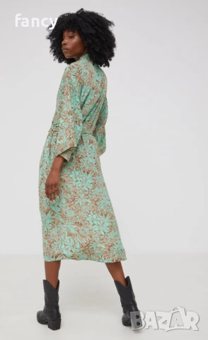 Дамски халат с коприна, снимка 3 - Палта, манта - 51086278