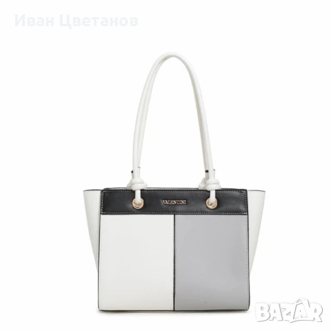 Елегантна дамска чанта с трицветен дизайн, снимка 3 - Чанти - 50870133