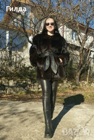 Saga Mink Yorn Boutique палто норка визон налично, снимка 8 - Палта, манта - 47741530