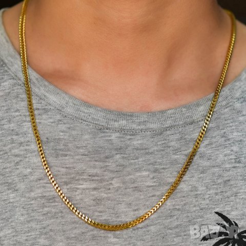 Ланец синджир верижка от медицинска стомана цвят сребро/злато сребърен/златен сребърна/златна куб, снимка 5 - Колиета, медальони, синджири - 37945845