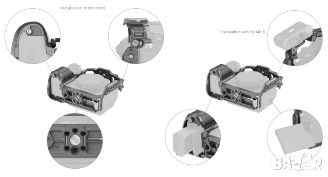 Нов модел клетка Smallrig за Sony A1 II и A9 III, снимка 2 - Чанти, стативи, аксесоари - 49684412