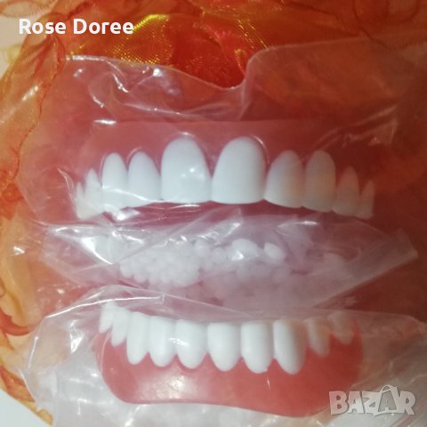 Удобни меки силиконови избелващи протеза горни и долни изкуствени лепящи се фасети зъби, снимка 10 - Други - 43420698