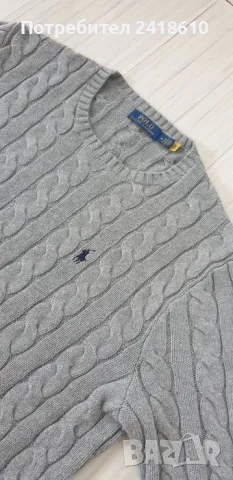 POLO Ralph Lauren Cable Cotton / Knit Mens Size M НОВО! ОРИГИНАЛ! Мъжки Пуловер!, снимка 1