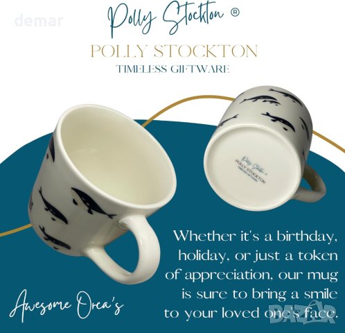 Комплект 4 чаши със животни от костен порцелан за топли напитки 400 мл - пчели, снимка 3 - Чаши - 43118596