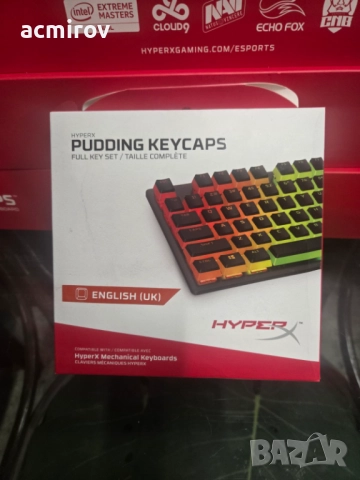 Чисто нови HyperX Alloy FPS с cherry RED, BROWN суичове, Pudding keycaps, снимка 4 - Клавиатури и мишки - 52207601