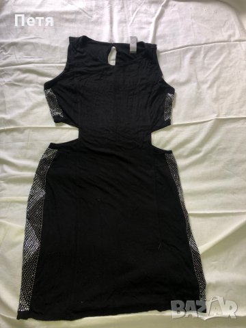 Дамска черна рокля, снимка 2 - Рокли - 28740855