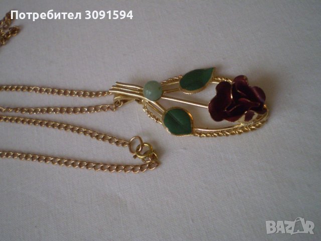дамско колие с цветя, снимка 10 - Антикварни и старинни предмети - 40277035