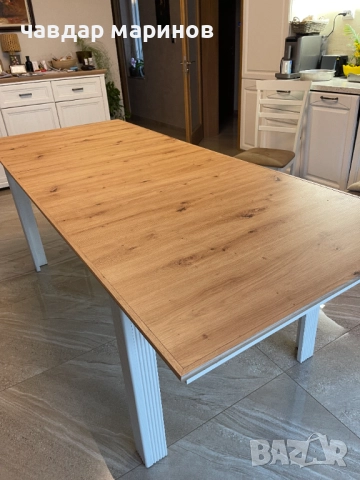 Разтегателна трапезна маса, холна маса, снимка 5 - Маси - 52347860