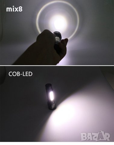 Мощен лед фенер с USB кабел за зареждане, снимка 4 - Къмпинг осветление - 34645641