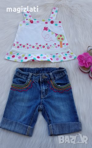 Детски дънкови панталонки и потник 2 години, снимка 16 - Комплекти за бебе - 32796815