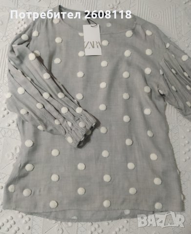 НОВА ZARA елегантна дамска блуза – размер М , снимка 2 - Блузи с дълъг ръкав и пуловери - 32274075