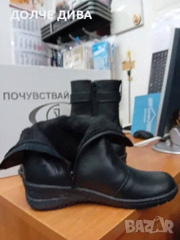 Намаление Дам.боти естествена кожа м 506 черни , снимка 5 - Дамски боти - 48062640
