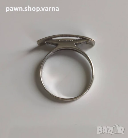 Ново сребърно пръстенче с фианити – 925 проба, снимка 7 - Пръстени - 51141707