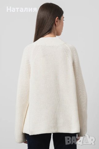 Esprit Памучен пуловер с цепка встрани, р.М. Ново., снимка 4 - Блузи с дълъг ръкав и пуловери - 43445671