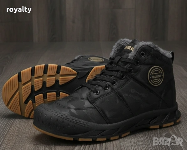 Мъжки топли боти с връзки