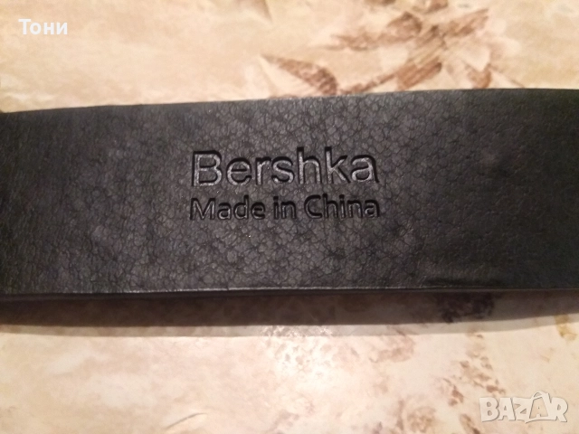 BERSHKA Нов Зебров Дамски Кожен Колан 95см , снимка 6 - Колани - 52656948