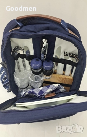 Пикник раница с посуда 