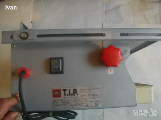 600W НЕМСКА 1997г. ЕЛЕКТРИЧЕСКА МАШИНА ЗА МОКРО И СУХО РЯЗАНЕ НА ПЛОЧКИ ПЛОЧИ КАМЪНИ с вана вода TIP, снимка 10 - Други инструменти - 48012703