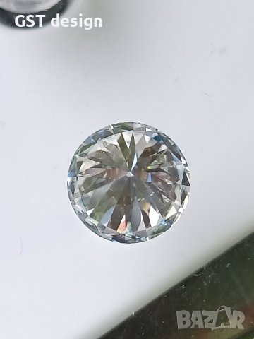 Топ Мойсанит Диамант Голям 10,9мм Фенси Moissanite Diamond , снимка 4 - Други - 42960589