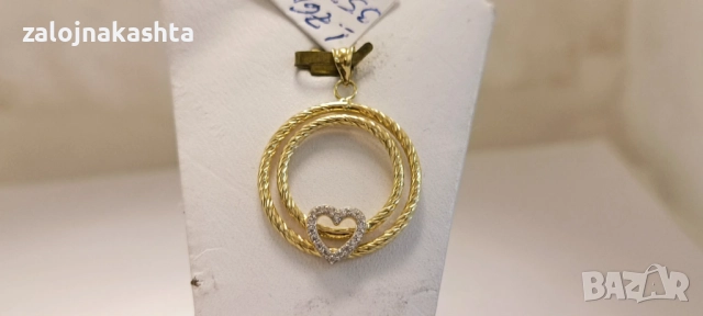 Нова-Златна висулка-1,76гр/14кр, снимка 2 - Колиета, медальони, синджири - 52739002