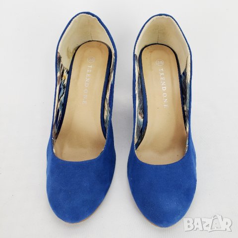 Trend One Дамски Обувки Платформа турско-синьо 38 24.5см, снимка 5 - Дамски елегантни обувки - 40240638