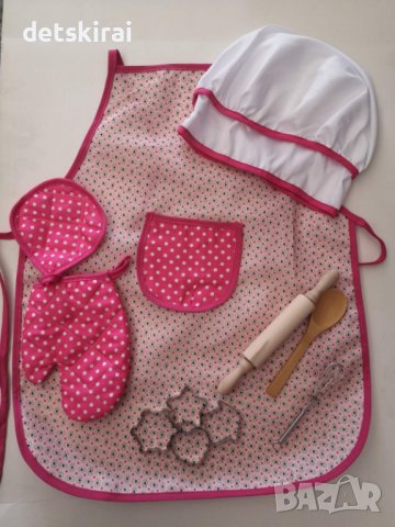 Готварски комплект с престилка и шапка, снимка 2 - Образователни игри - 38082836