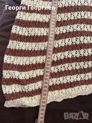 Уникална плетена рокля Манго, снимка 8 - Рокли - 50625681