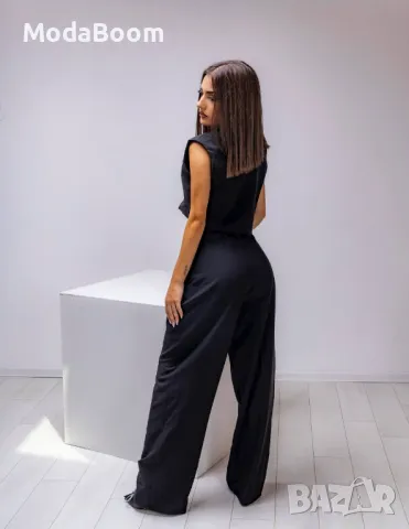 Стилен черен дамски комплект , снимка 2 - Комплекти - 48067238