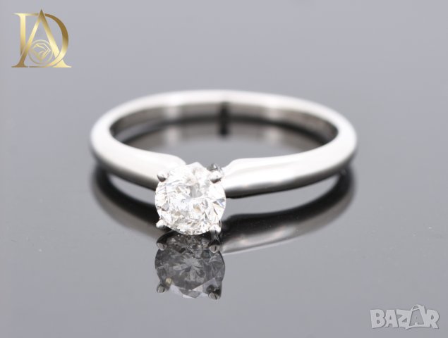 Нов Златен Пръстен с 0.46кт Естествен Диамант, снимка 3 - Пръстени - 43039003