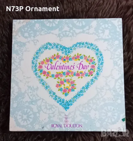 ПОРЦЕЛАНОВА ЧИНИЯ. СВ. ВАЛЕНТИН. 1981г.  MADE IN ENGLAND 🇬🇧. , снимка 2 - Антикварни и старинни предмети - 49657026