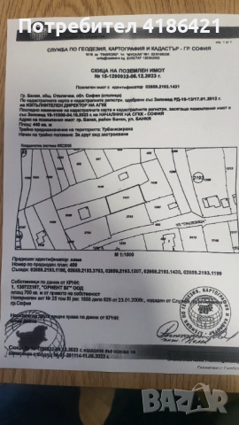 Продавам 3 парцела в регулация под формата на буква "Г" , снимка 3 - Парцели - 51736987