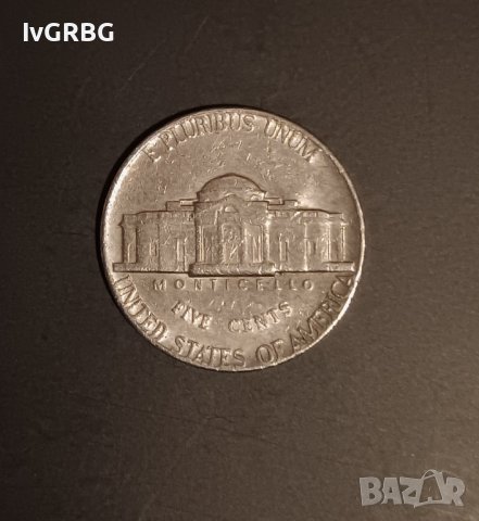 5 цента САЩ 1975 Томас Джеферсън 