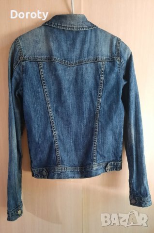 Дамско дънково яке Benetton XS, снимка 5 - Якета - 37409119