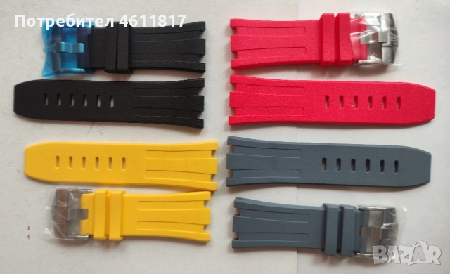 Силиконови каишки за Audemars Piguet, снимка 7 - Каишки за часовници - 52077749