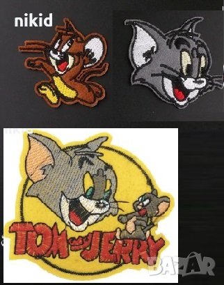Том и Джери емблема апликация за дреха дрехи самозалепваща се картинка нашивка, снимка 2 - Други - 29457221