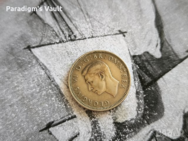 Монета - Великобритания - 1 шилинг | 1950г., снимка 2 - Нумизматика и бонистика - 43912221