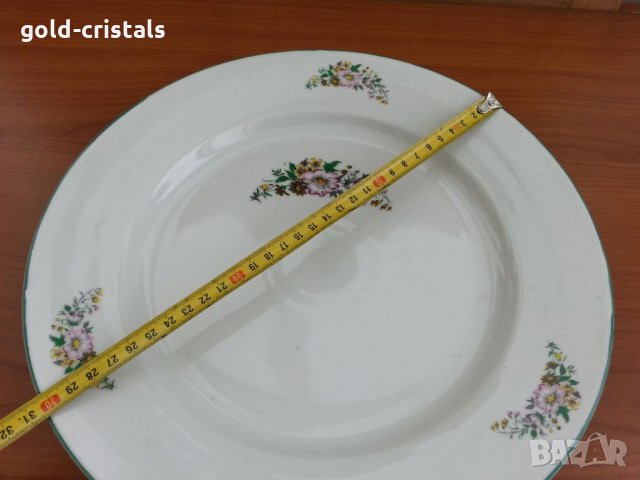 Стар български порцелан плато чиния поднос, снимка 2 - Антикварни и старинни предмети - 33617174