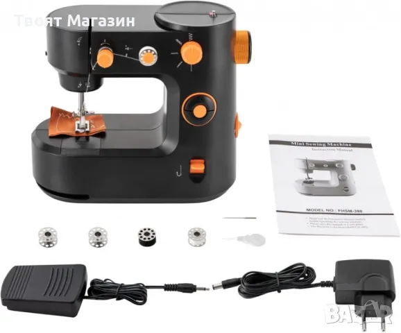 Мини шевна машина, компактна и удобна за домашна употреба , снимка 12 - Шевни машини - 49030784